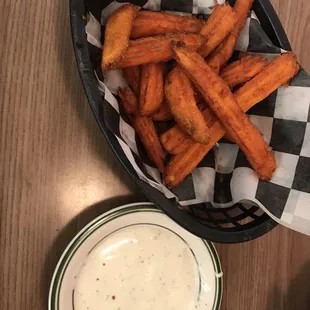 Sweet potato fries appetizer