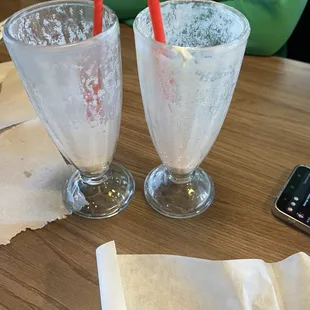 Finished milkshake