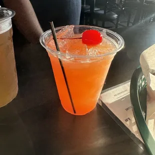 Rum punch. To much ice though