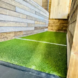 Turf inside each throwing lane