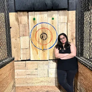 One of the bullseyes, or possibly the last shot of the night that I made look like one