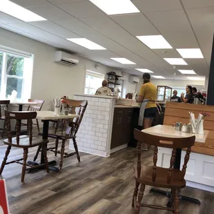 customers sitting at tables