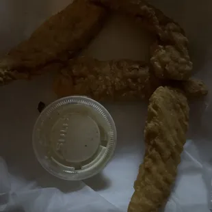 Chicken strips for I think nine dollars