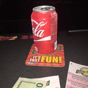 Wtf !!!!! Order a coke and I get this unopened can !!!!!