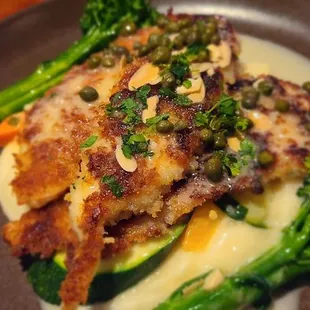 Fish and broccoli on mashed potatoes vs wild rice