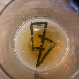 Empty glasses, great logos