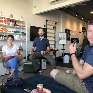 Diane, the owner, Dan, and Howie