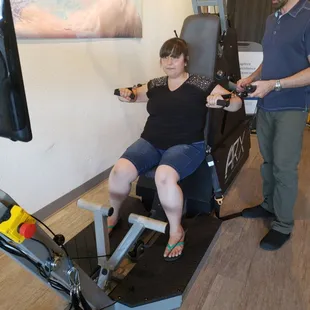 Alicia trying out ARX