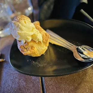 Warm Apple pastries for dessert