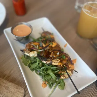 Shrimp skewer