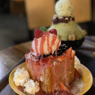 Strawberry blossom toast