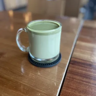 Pure Matcha Milk Tea (Hot)