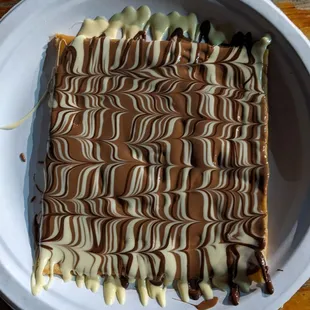 Triple chocolate crepe