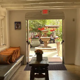 Entrance to the patio