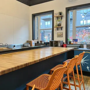 a view of the kitchen