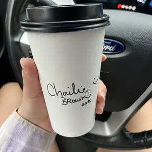 Chailie Brown Oat Latte
