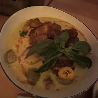 Green Curry with Crispy Duck