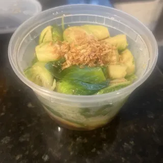 Sauted Brussel sprouts