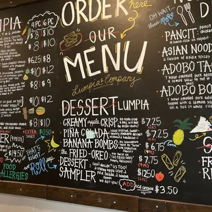 Dessert Menu