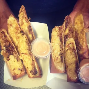 BBQ pulled pork Lumpia