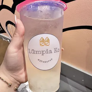 Lychee fruit juice with lychee jelly