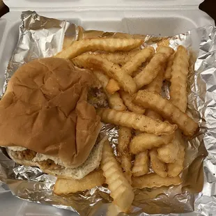 A fantastic grilled tenderloin with fries