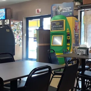 Comfortable dining area.
