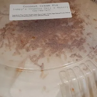 Must order ahead for cream pies.