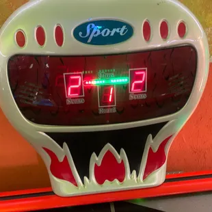 a close up of the clock
