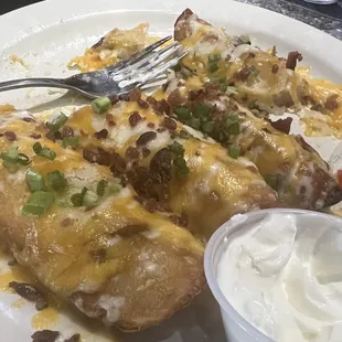 Spuds again. They were perfectly done. Would order again.