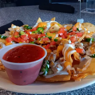 Chicken Beer Cheese Nachos