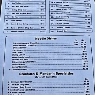 Menu June 2024