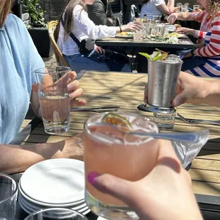 Strawberry jam gin cocktail