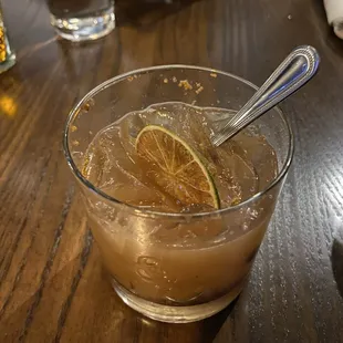 Fig and orange jam cocktail