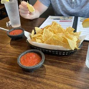 Chips &amp; salsa - cost $4, but are bottomless &amp; 100% worth it!