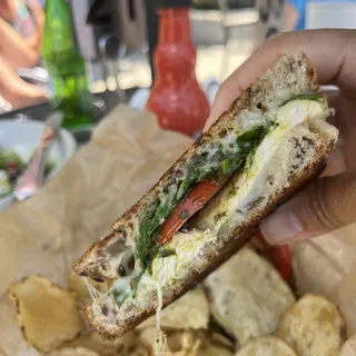 Half Pesto Chicken Panini