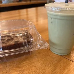 Banana Chocolate Chip Bread Matcha Latte