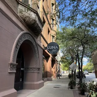Outside