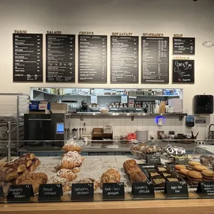 the bakery&apos;s menus