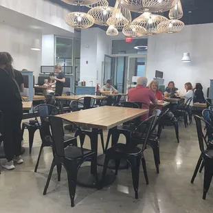 The seating area of Luna. There&apos;s also outside seating.