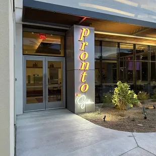 Access to pronto from the outside by the lower level pool