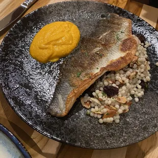 Branzino with fantastic sides