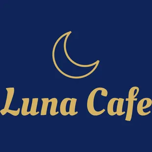 the logo for luna cafe