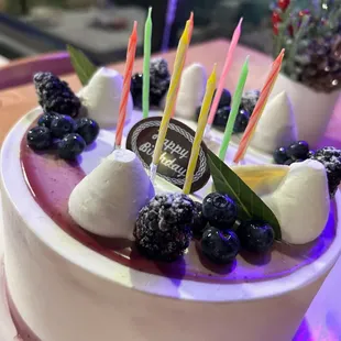 They gave us this pretty cake as a thank you for being their first birthday party a few months ago :))! fagitas were tasty!!