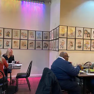 Wall deco in back dining room