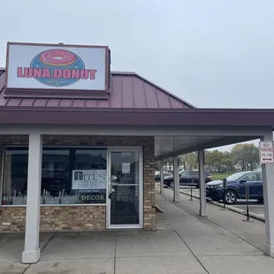 the front of the restaurant