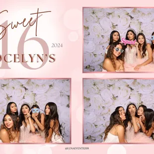 Custom-designed 4x6 print from a Sweet 16 celebration! A perfect keepsake to capture the fun and memories of this special day.