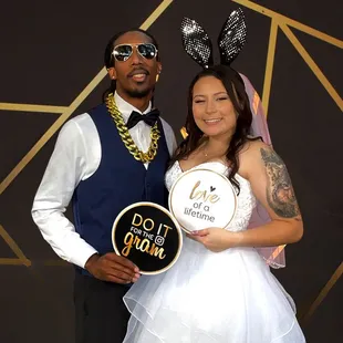 Congrats to this beautiful couple! Our photo booth added extra fun to their special day, capturing memories they'll cherish forever.