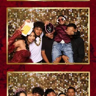 The quinceañera in Merced had an amazing time with family and friends, and our photo booth made it extra special with instant prints for eve