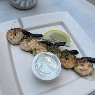 Garlic Bonfire Shrimp Kabob Plate